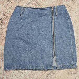 Paris Blues Blue Denim Pencil Skirt